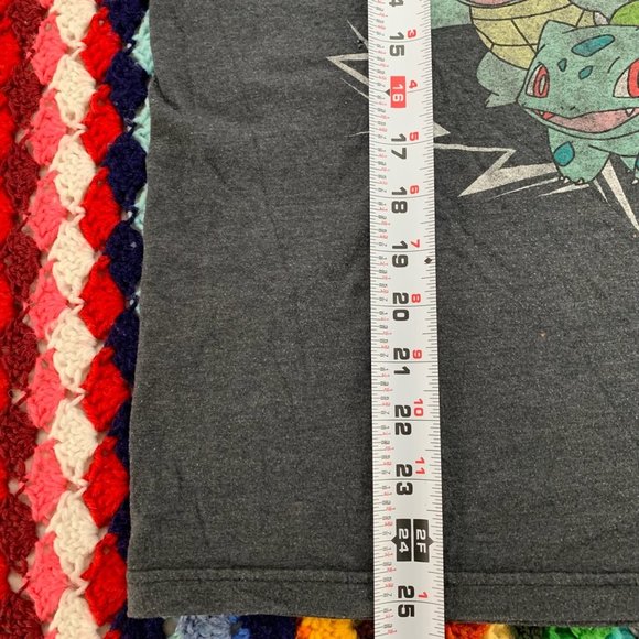 2010s Pokemon Gen 1 Starters DIstressed Graphic Soft Heathered Graphic T… - Picture 10 of 12